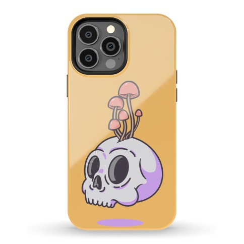Shroom On A Skull Phone Case