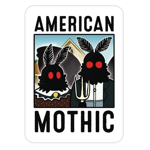 American Mothic Die Cut Sticker