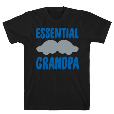 Essential Grandpa White Print T-Shirt