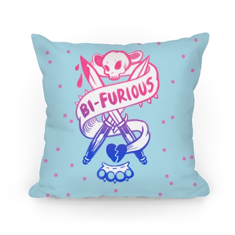 Bi-Furious Pillow