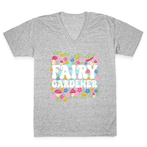 Fairy Gardener V-Neck Tee Shirt
