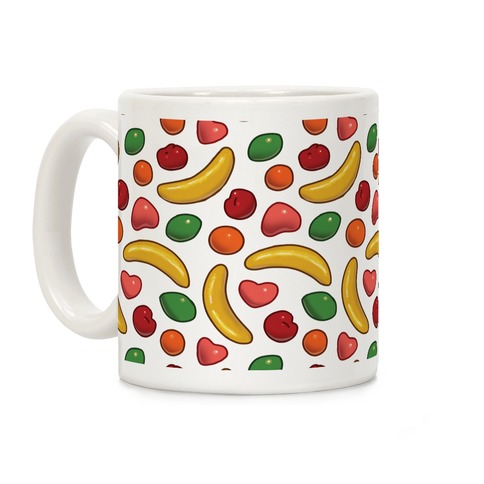 90's Fruit Candy Pattern Coffee Mug
