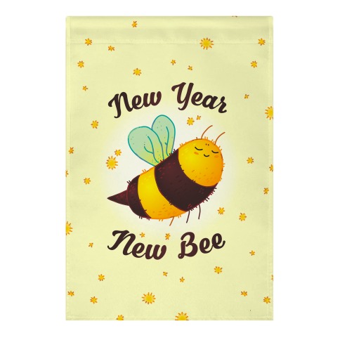 New Year New Bee Garden Flag