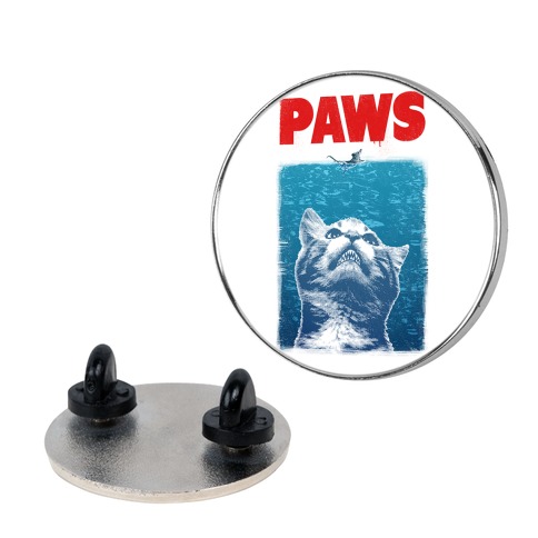 PAWS (Jaws Parody) Pin
