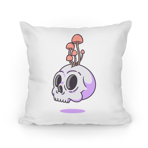 Shroom On A Skull Pillow