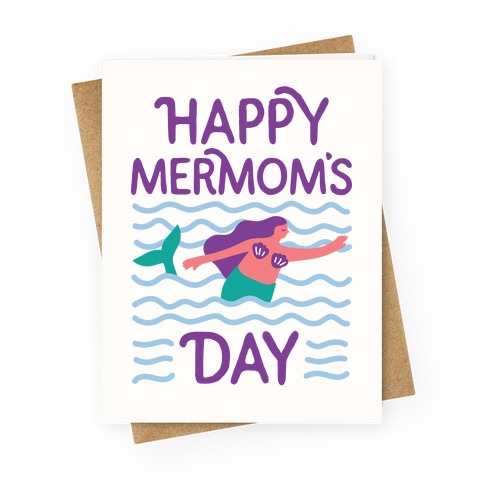 Happy Mermom's Day Greeting Card