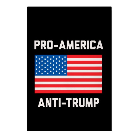 Pro-America Anti-Trump Garden Flag