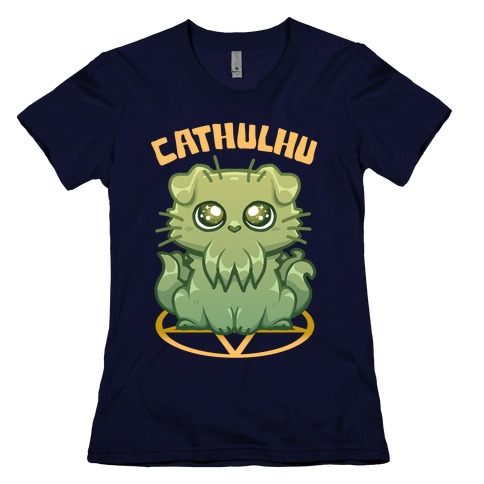 Cathulhu Womens T-Shirt