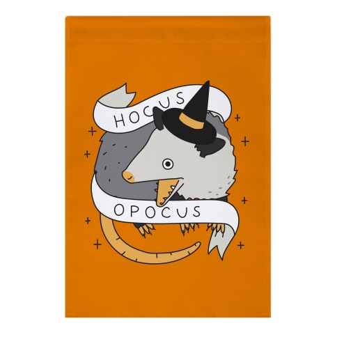 Hocus Opocus Opossum Garden Flag