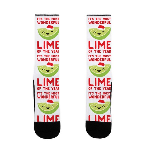 It's The Most Wonderful Lime of the Year Sock