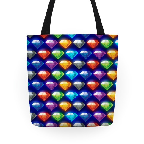 Chaos Emeralds Pattern Tote
