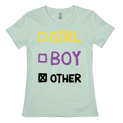 Non-Binary Gender Checklist T-Shirts | LookHUMAN