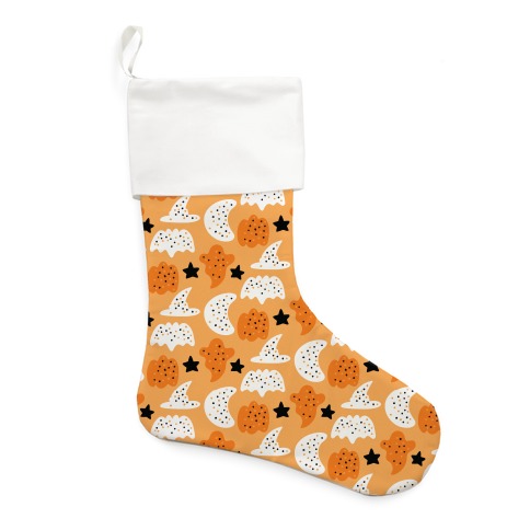 Frosted Halloween Cookies Pattern Stocking