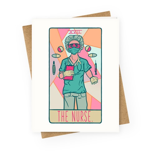 The Nurse Tarot Greeting Card