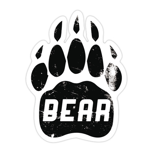 Bear Die Cut Sticker