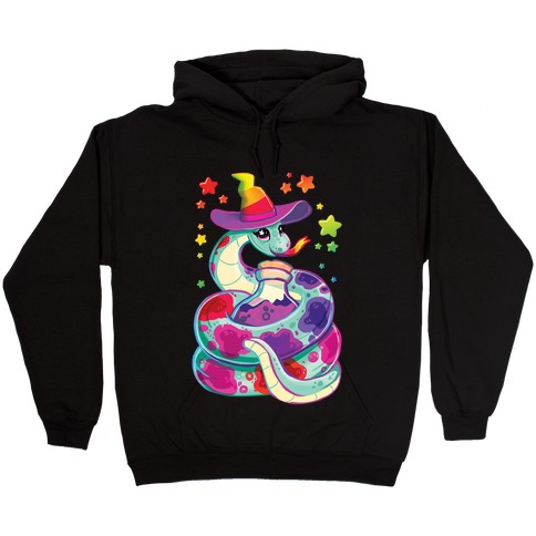 90's Rainbow Snake Witch Hooded Sweatshirt