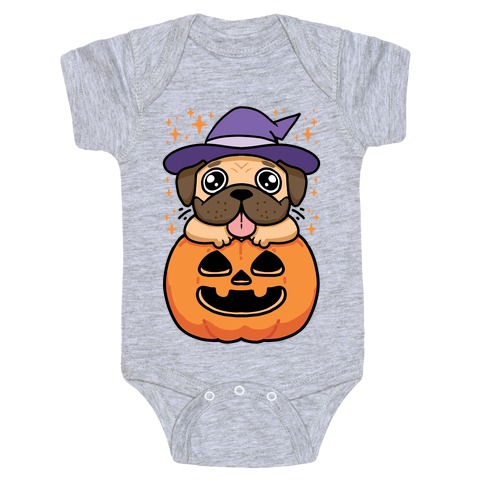 Halloween Pug Baby One-Piece