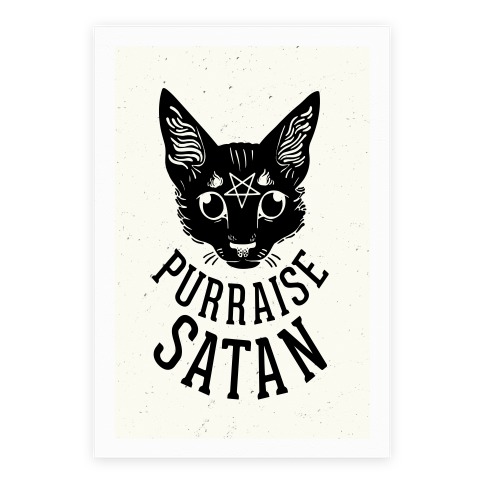 Purraise Satan Poster