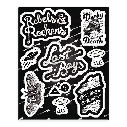 Rebel Chick Stickers and Decal Sheet
