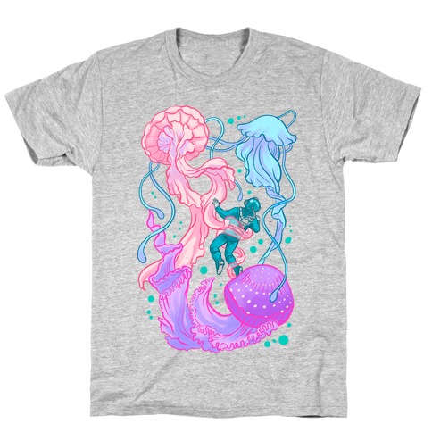 Deep Sea Diver & Jellyfish T-Shirt