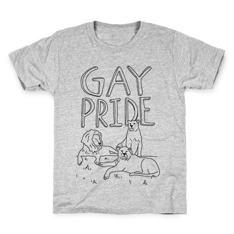 Gay Pride Of Lions Kids T-Shirt