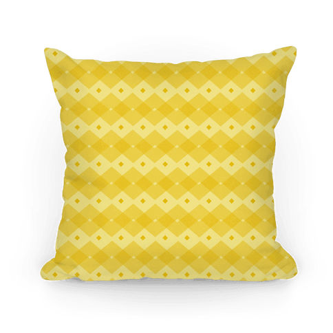 checkered pillow