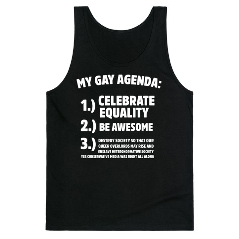 My Gay Agenda Tank Top