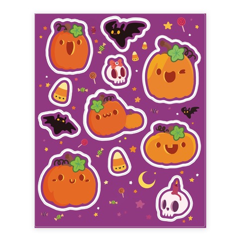 Cute N Spooky Halloween Sticker And Decal Sheets Lookhuman