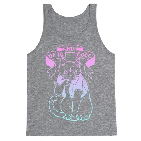 Up to No Good Pastel Goth Kitty Tank Top
