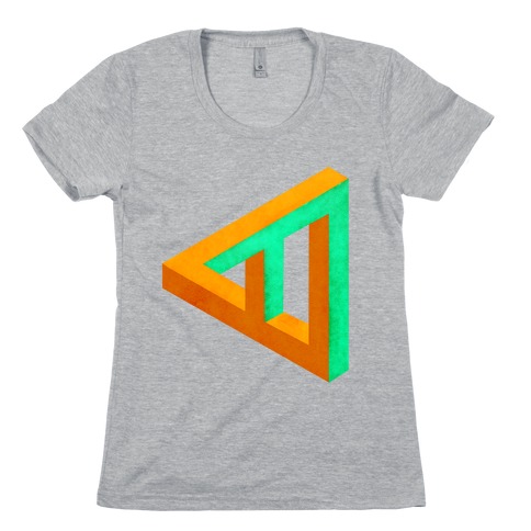 Triangle Optical Illusion Womens T-Shirt