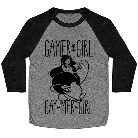 Gamer Girl Gay Mer Girl Baseball Tee