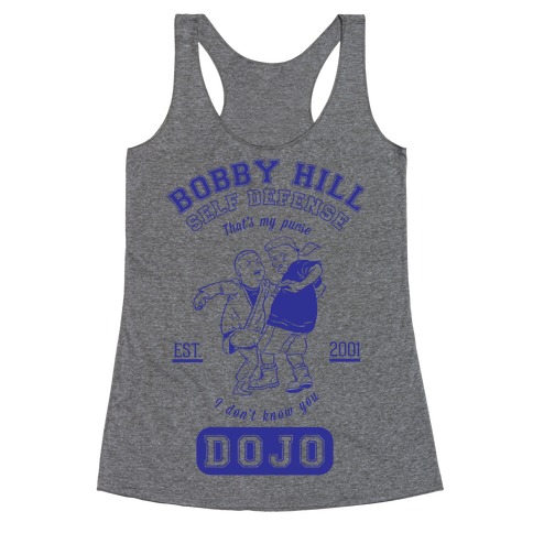 Bobby Hill Self Defense Dojo Racerback Tank Top
