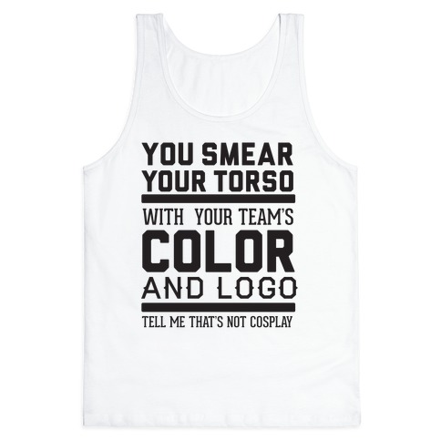 Sports Cosplay (large text) Tank Top