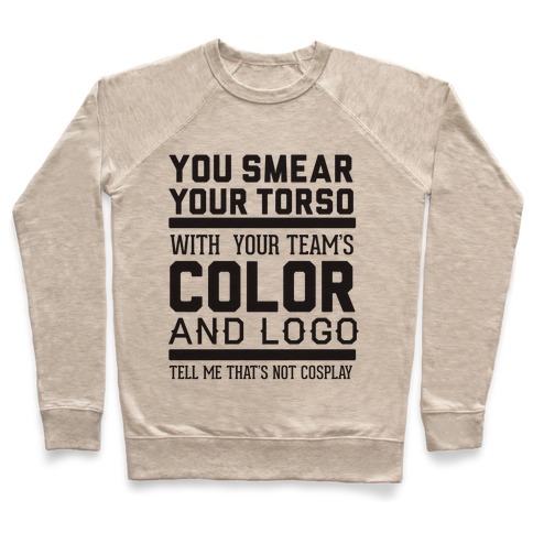 Sports Cosplay (large text) Pullover