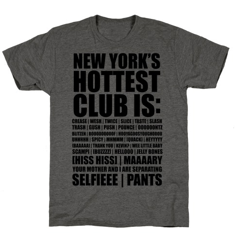 New York's Hottest Club Is (tank) T-Shirt