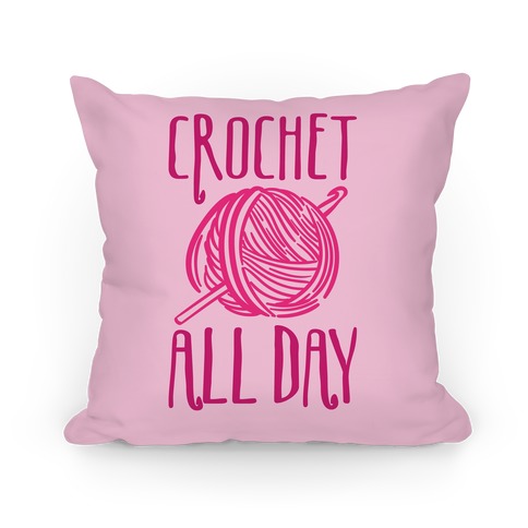 Crochet All Day Pillow