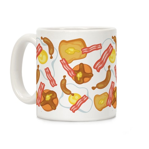 Breakfast Food Pattern Coffee Mug