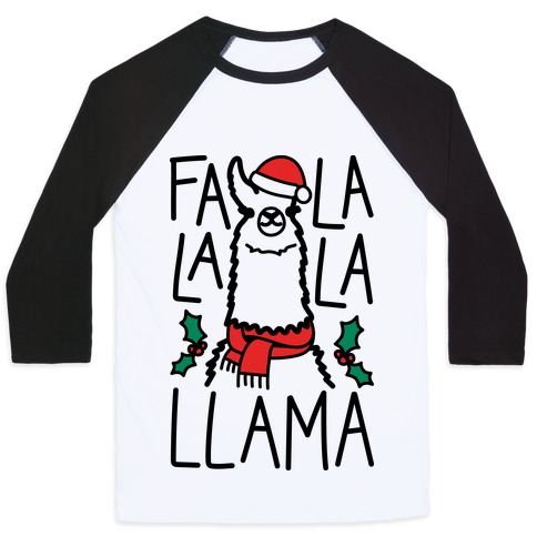 Falalala Llama Baseball Tee | LookHUMAN