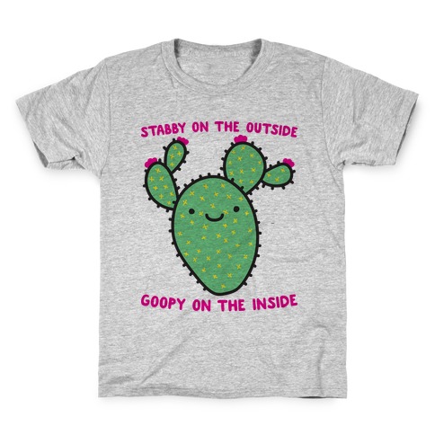 Stabby On The Outside, Goopy On The Inside Kids T-Shirt