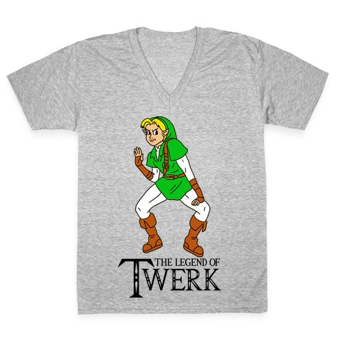 The Legend of Twerk V-Neck Tee Shirt
