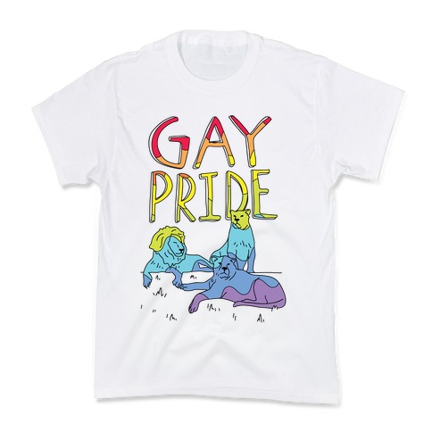 Gay Pride Of Lions Kids T-Shirt