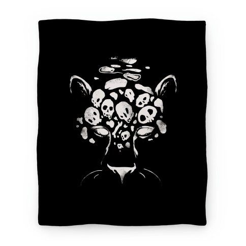Spooky Skulls Jaguar Blanket