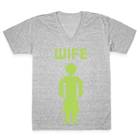 Nerd Wife V-Neck Tee Shirt
