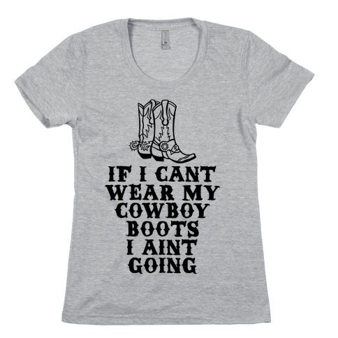 Cowboy Boots Womens T-Shirt