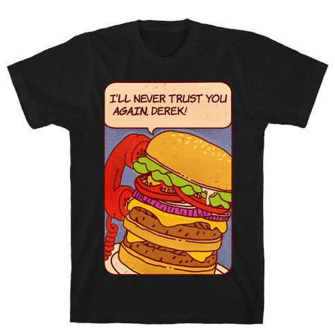 Burger Pop Art Comic Panel T-Shirt