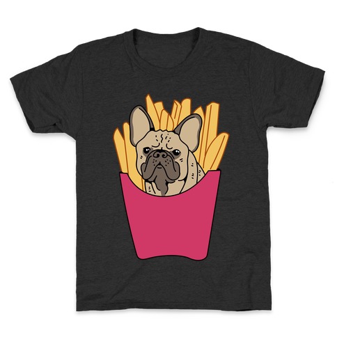 French Fry French Bulldog Kids T-Shirt