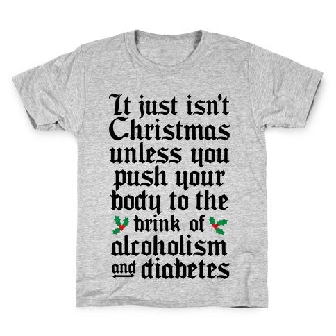 Alcoholism And Diabetes Kids T-Shirt