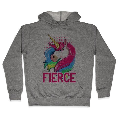 Fierce Unicorn Hooded Sweatshirt