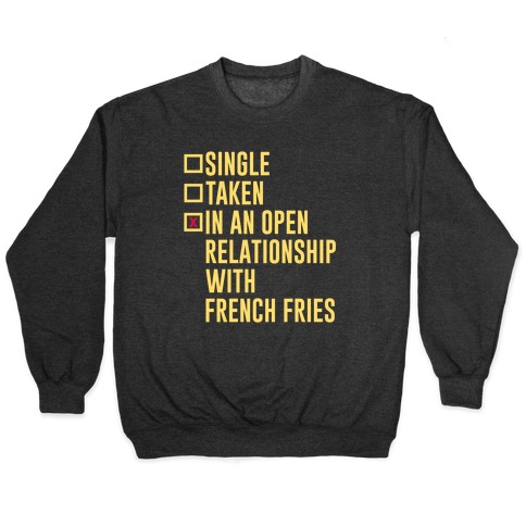 single taken french fries t shirt