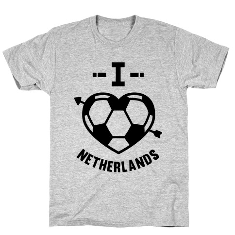I Love Netherlands (Soccer) T-Shirt